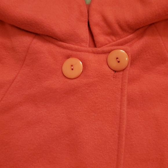 Girl's Pink Cape Jacket - Picture 3 of 6